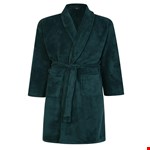 Espionage Fleece Gown - bottle green